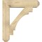 Ekena Millwork Merced Craftsman Rough Sawn Bracket w/ Offset Brace, Douglas Fir, 8"W x 32"D x 36"H BKT0806X32X36MRC04RDF - alternate 4